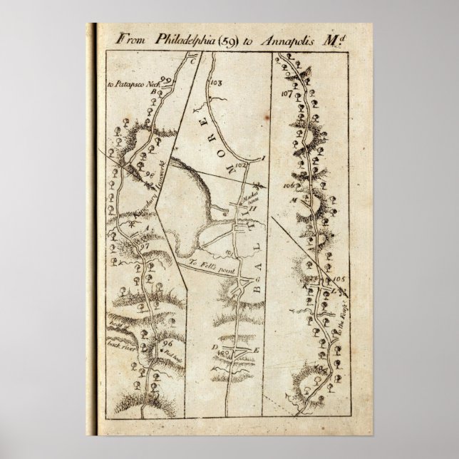 Poster De Philadelphie à Annapolis Md 59 (Devant)