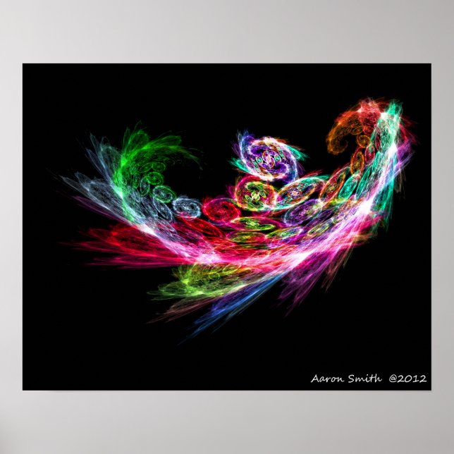 Poster de Phoenix fractal 16x20 (Devant)