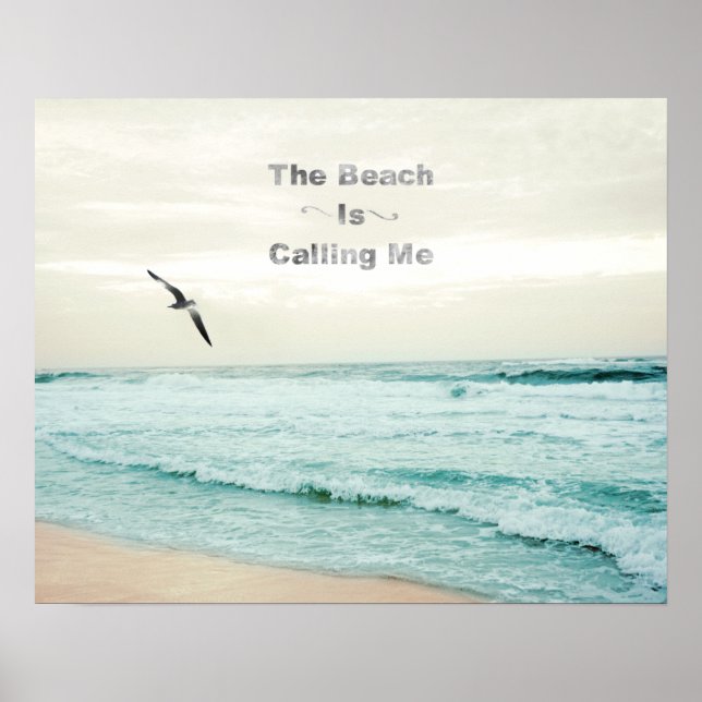 Poster de photos de la plage de Calling Me (Devant)