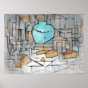 Poster De Piet Mondrian toujours la vie avec Gingerpot II