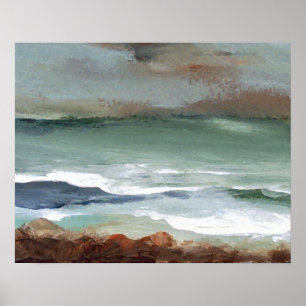 Poster de Plage de CricketDiane - Moody Sea Ocean 
