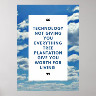 Poster de plantation d'arbre avec message | Wall A