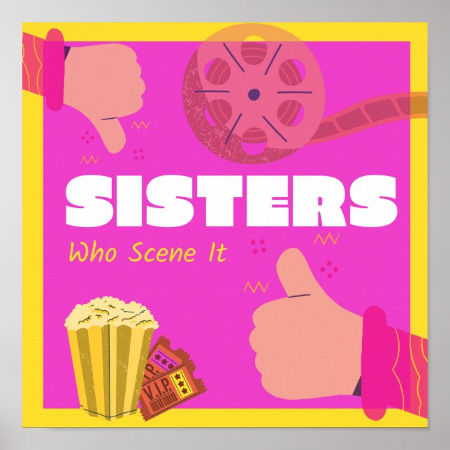 Poster De Podcast Des Soeurs Qui Le Scène (Devant)