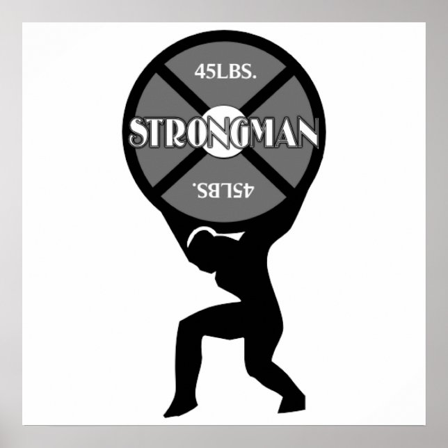Poster de poids Strongman (Devant)
