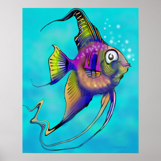 Poster de poisson-ange (Devant)