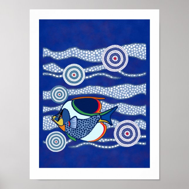 Poster de poisson autochtone 3 (Devant)