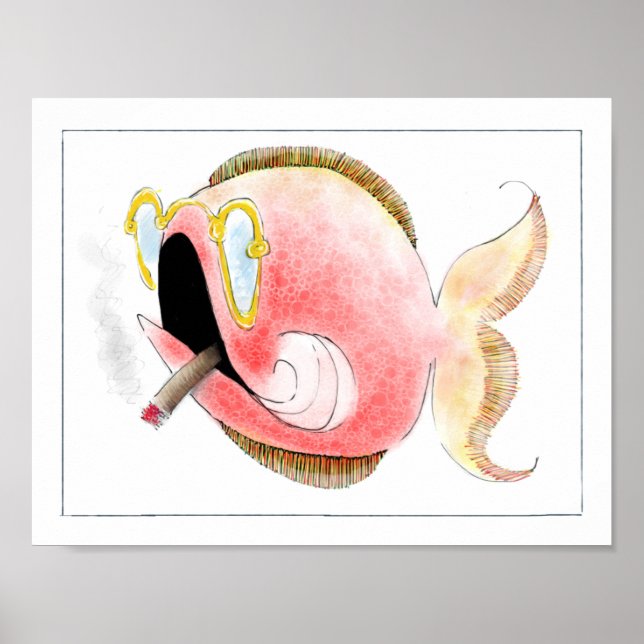 Poster de poisson Imaginaire : Cecil (Devant)