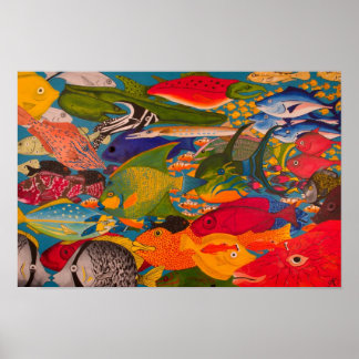 Poster de poisson tropical