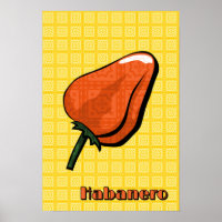 Poster de poivre chili Habanero