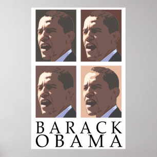 Poster de portrait de Barack Obama