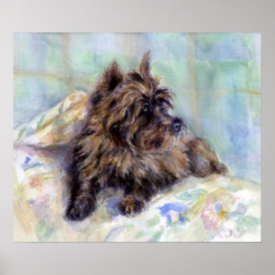 Poster de portrait de chien Cairn Terrier Imprimer