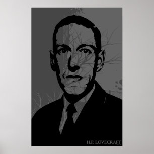 Poster de portrait HP Lovecraft