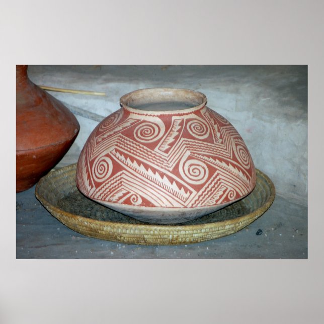 Poster de poterie amérindienne (Devant)