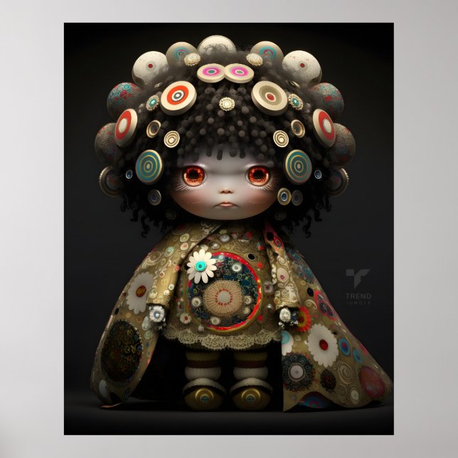 Poster de poupée en 3D par Takashi Murakami (Devant)
