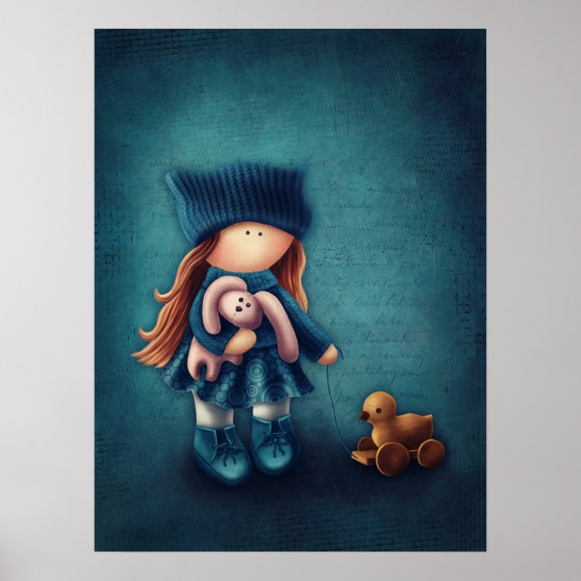 Poster de poupée mignonne (Devant)