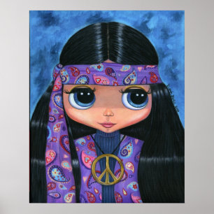 Poster de poupée Paisley Hippie