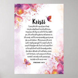 Poster de prière de calligraphie personnalisée, Ep