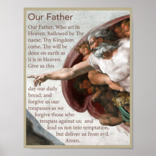 Poster de prière de notre père