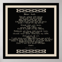 Poster de prière des noeuds