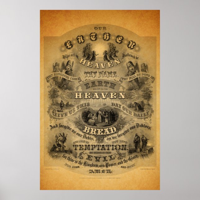 Poster de prière du Seigneur 4 (Devant)