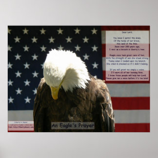Poster de prière d'un aigle