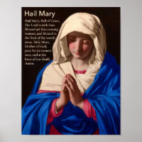 Poster de prière Hail Mary