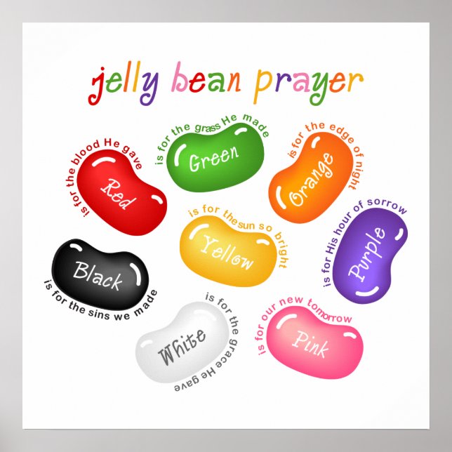 Poster de prière Jelly Bean Imprimer (Devant)