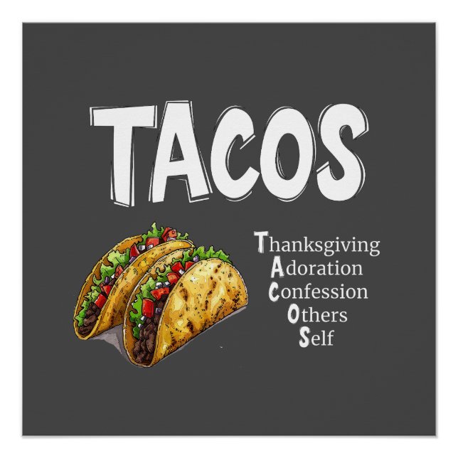 Poster de prière TACOS (Devant)