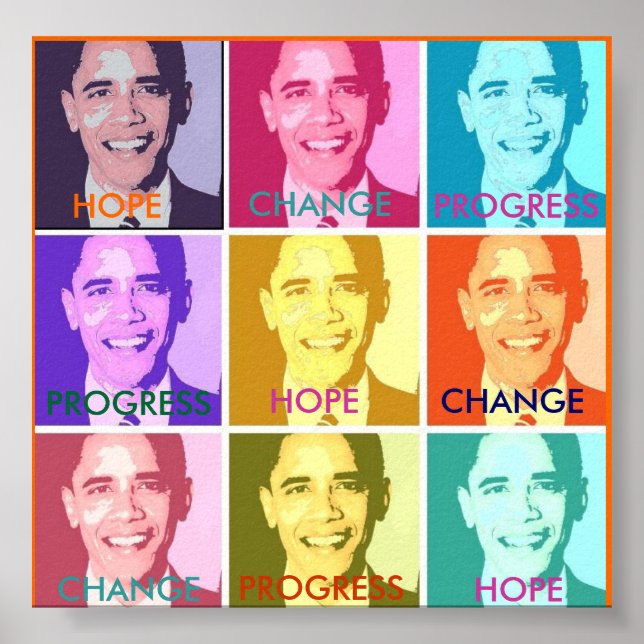POSTER DE PROGRÈS DU CHANGEMENT D'ESPOIR - Customi (Devant)