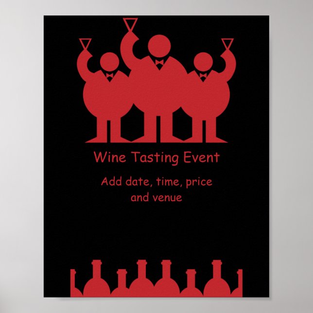Poster de promotion de l'événement de dégustation  (Devant)