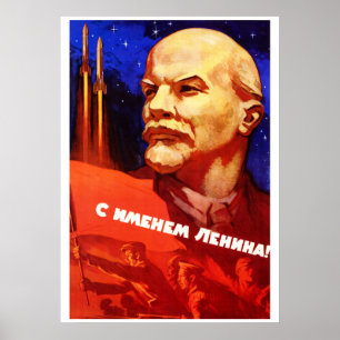 Poster de propagande spatiale soviétique