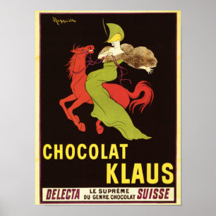 Poster de publicité Chocolat Klaus