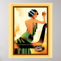 Poster de publicité classique Tuborg 16 x 20