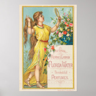Poster de publicité de parfum vintage