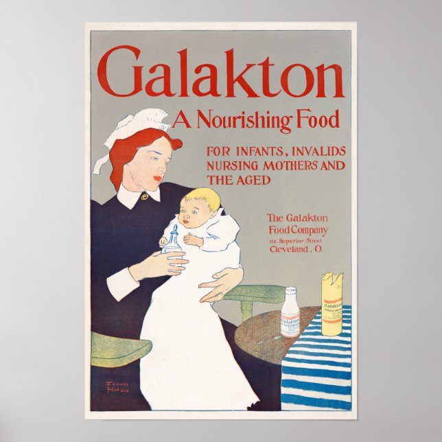 Poster de publicité pour formule bébé vintage (Devant)