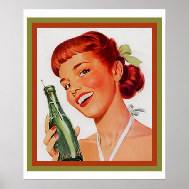 Poster de publicité vintage Soda (Devant)