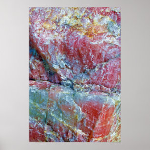 poster de quartz rose géant