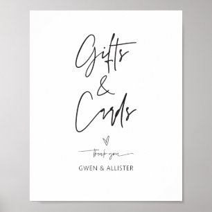 Poster de réception de la carte cadeau mariage G40
