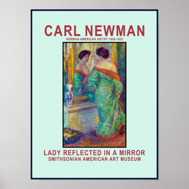 Poster de réflexion Carl Newman (Devant)