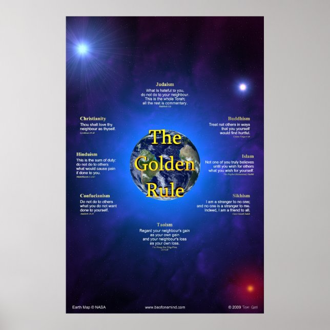Poster de règle d'or (vertical) (Devant)