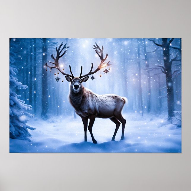 Poster de rennes en Forêt Magique (Devant)