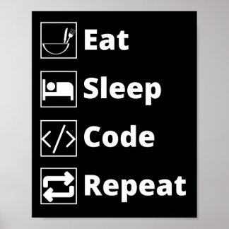 Poster de répétition du code du sommeil