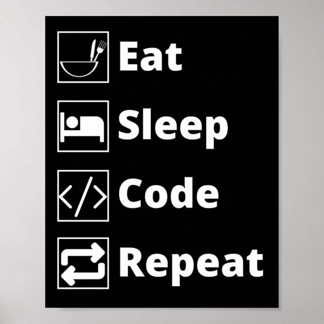 Poster de répétition du code du sommeil (Devant)