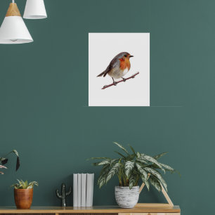 Poster de Robin Bird (Erithacus Rubecula)
