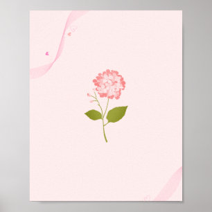 Poster de ruban Pastel Floral - Soft Girl Aesthéti