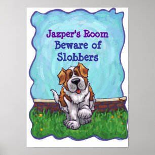 Poster de Saint Bernard Dog My Room