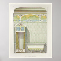 Poster de salle de bain victorienne