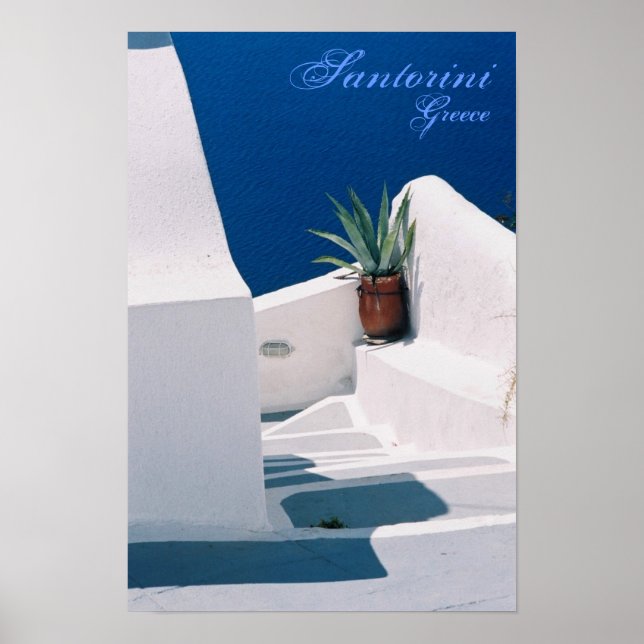 Poster de Santorin, Grèce (Devant)