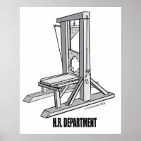 Poster de satire des ressources humaines