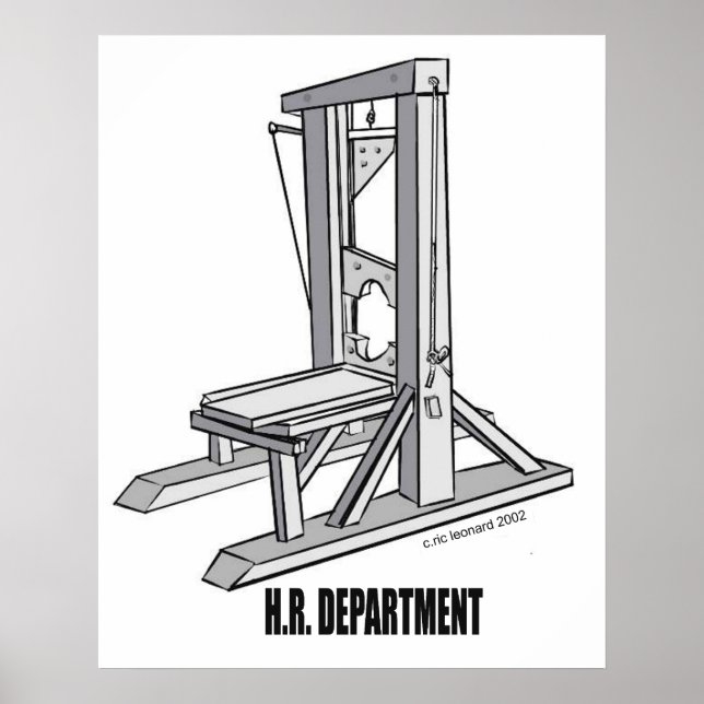 Poster de satire des ressources humaines (Devant)